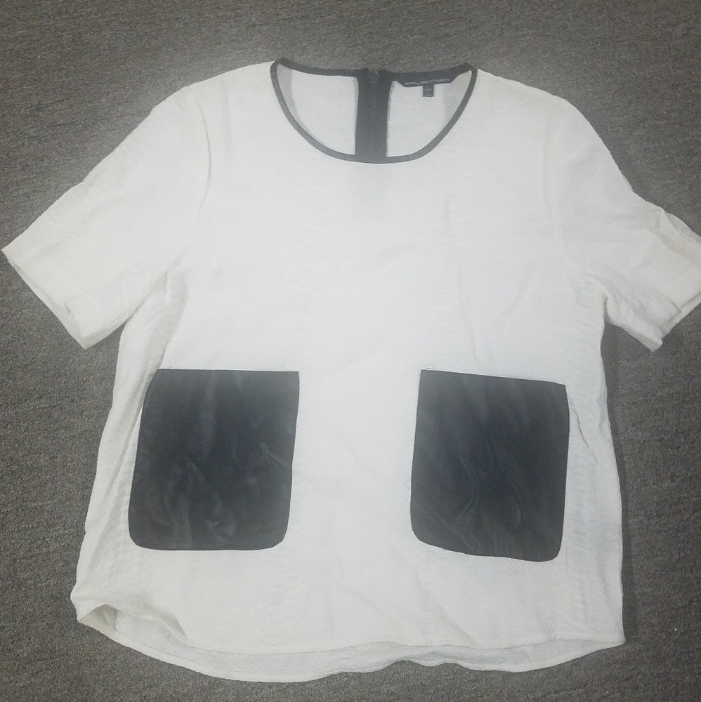 walter baker textured blouse